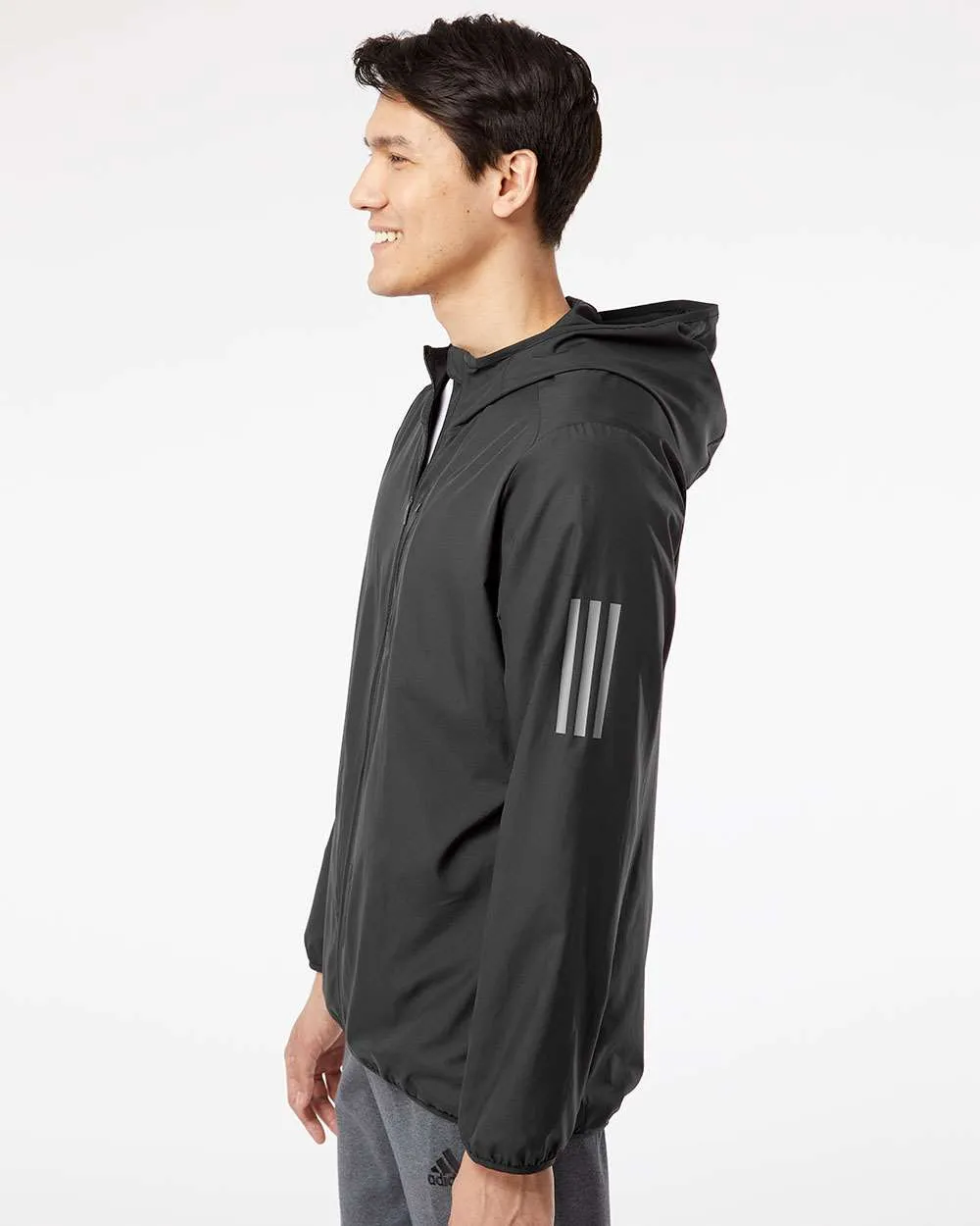 Adidas Hooded Full-Zip Windbreaker