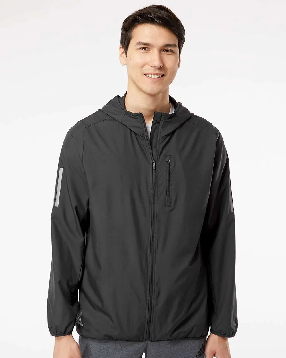 Adidas Hooded Full-Zip Windbreaker