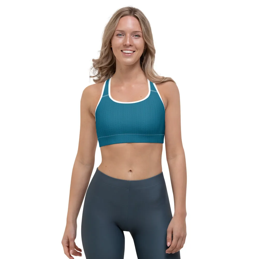 Aegean Blue Sports Bra