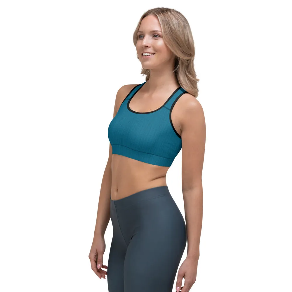 Aegean Blue Sports Bra