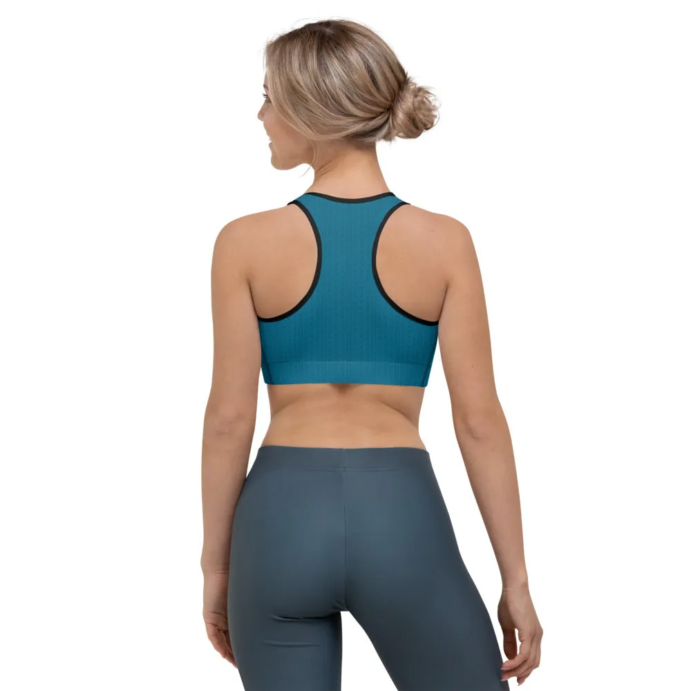 Aegean Blue Sports Bra