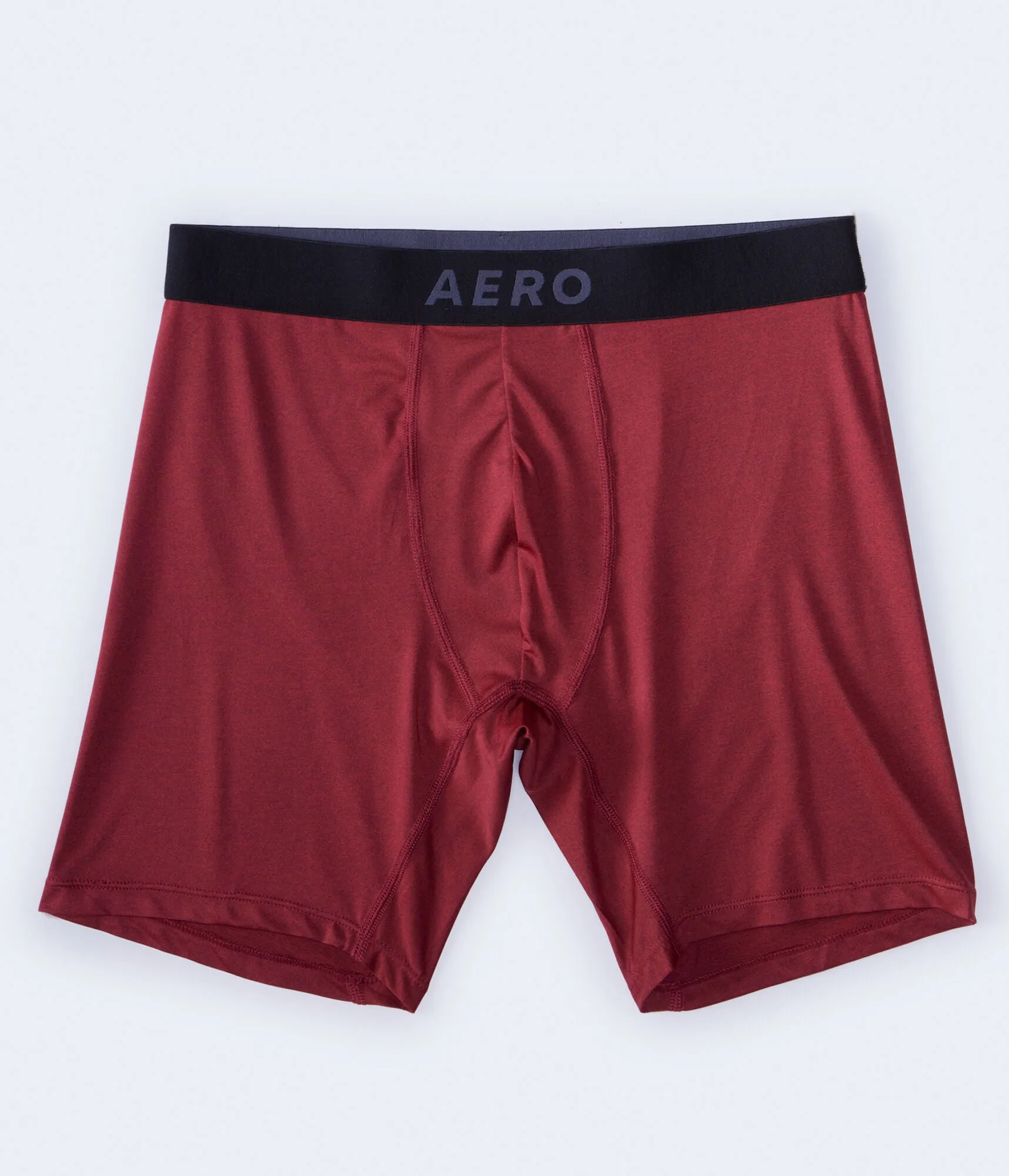 Aeropostale Mens' Marled 6.5" Performance Knit Boxer Briefs - Red - Size L - Polyester - Teen Fashion & Clothing Cerise Red