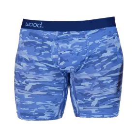 Biker Brief w/ Fly in Blue Camo by Wood Underwear