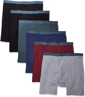 Boxer Briefs Underwear | Big & Tall Mid Leg | Men's (6 Pairs)