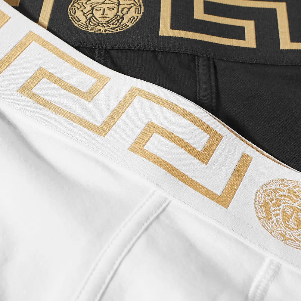 Boxers with Greek logo on the waist - 2 pcs, Versace