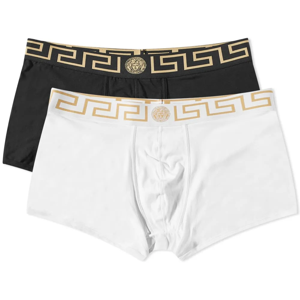 Boxers with Greek logo on the waist - 2 pcs, Versace