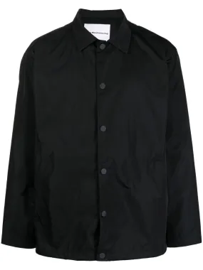 Buttoned Classic-Collar Jacket