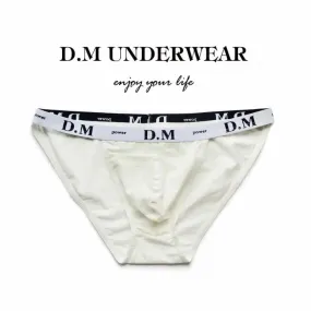 D.M Men's briefs Underwear Low Waist Sexy Solid Color Tight High Fork