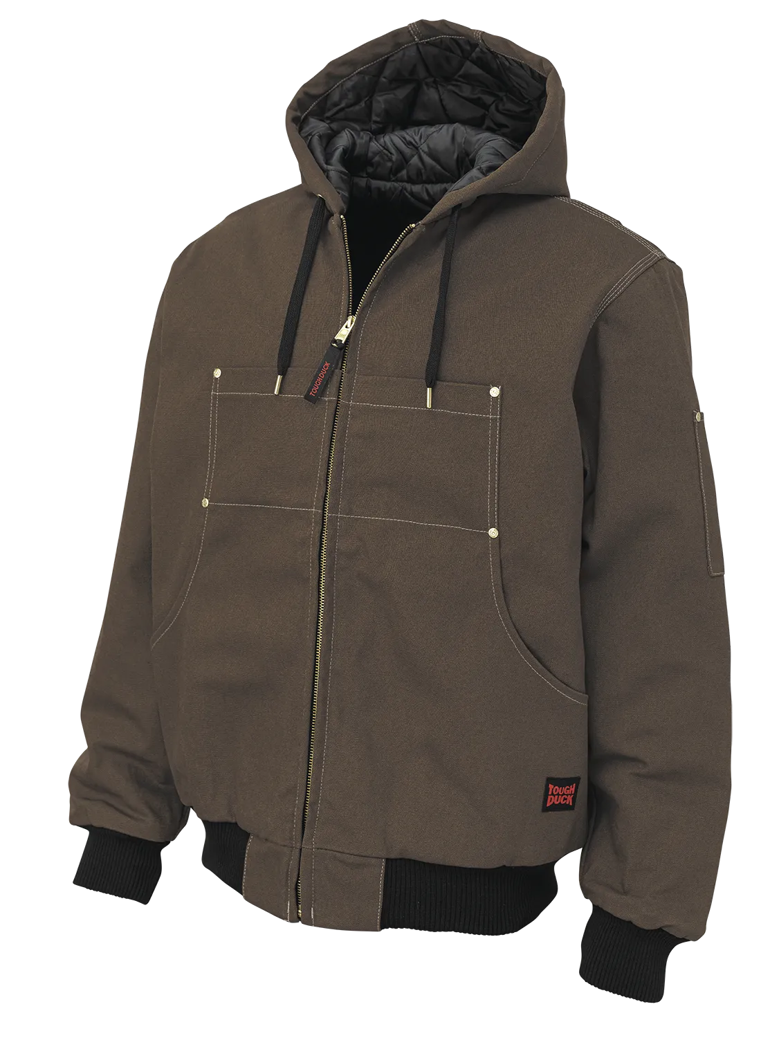 Duck Classic Hooded Duck Bomber Jacket by Tough Duck - Style WJ30