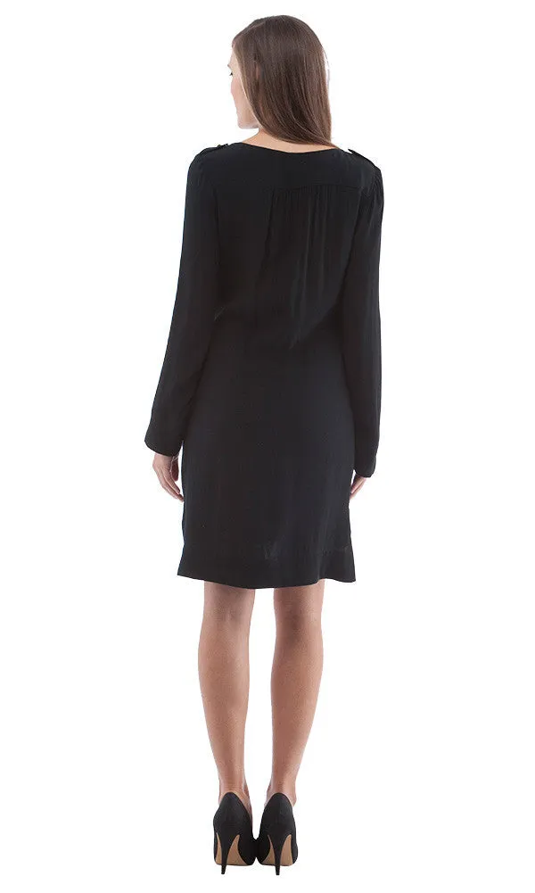 Epaulette Shift Dress