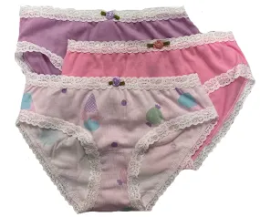 Esme Blush Ice Cream 3pc Panty Set