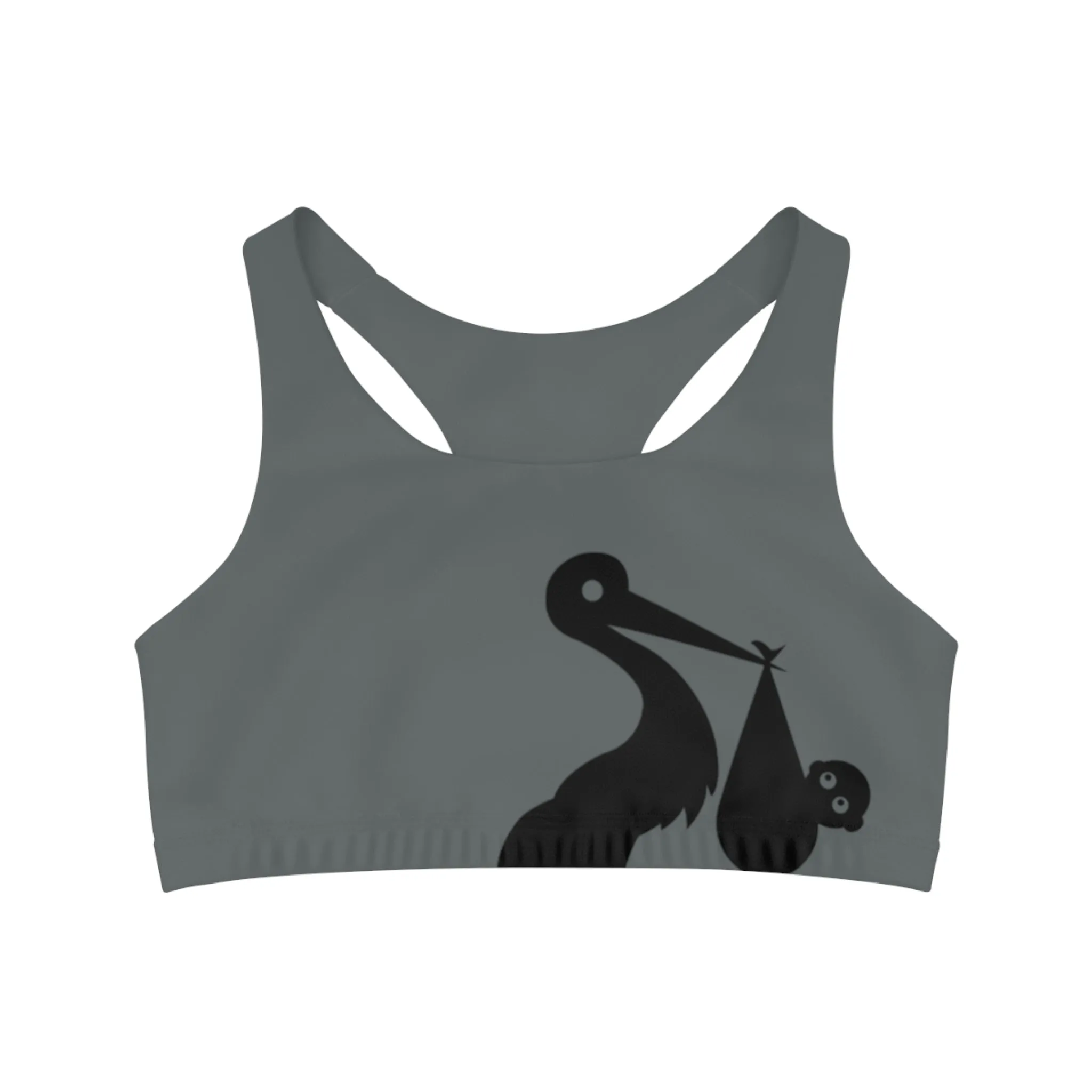 GRUMONH Seamless Sports Bra Grey