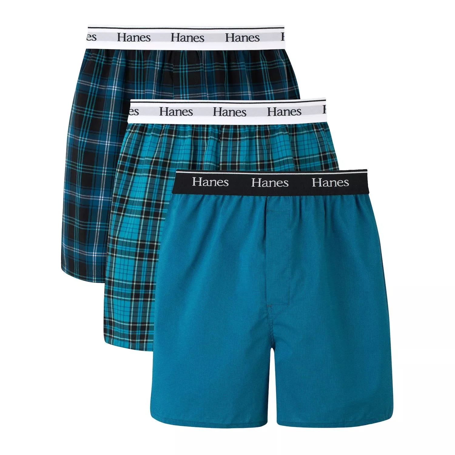 Hanes Originals Ultimate Men's Checkered Boxers (3 Pairs)