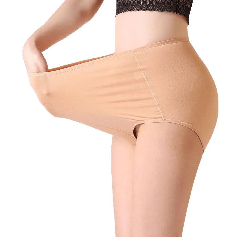 High Waist Period Panties For Women Briefs Cotton Menstrual Leak Proof Plus Size