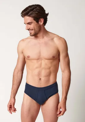 HUBER hautnah - Cotton Fine Rib - Briefs With Fly