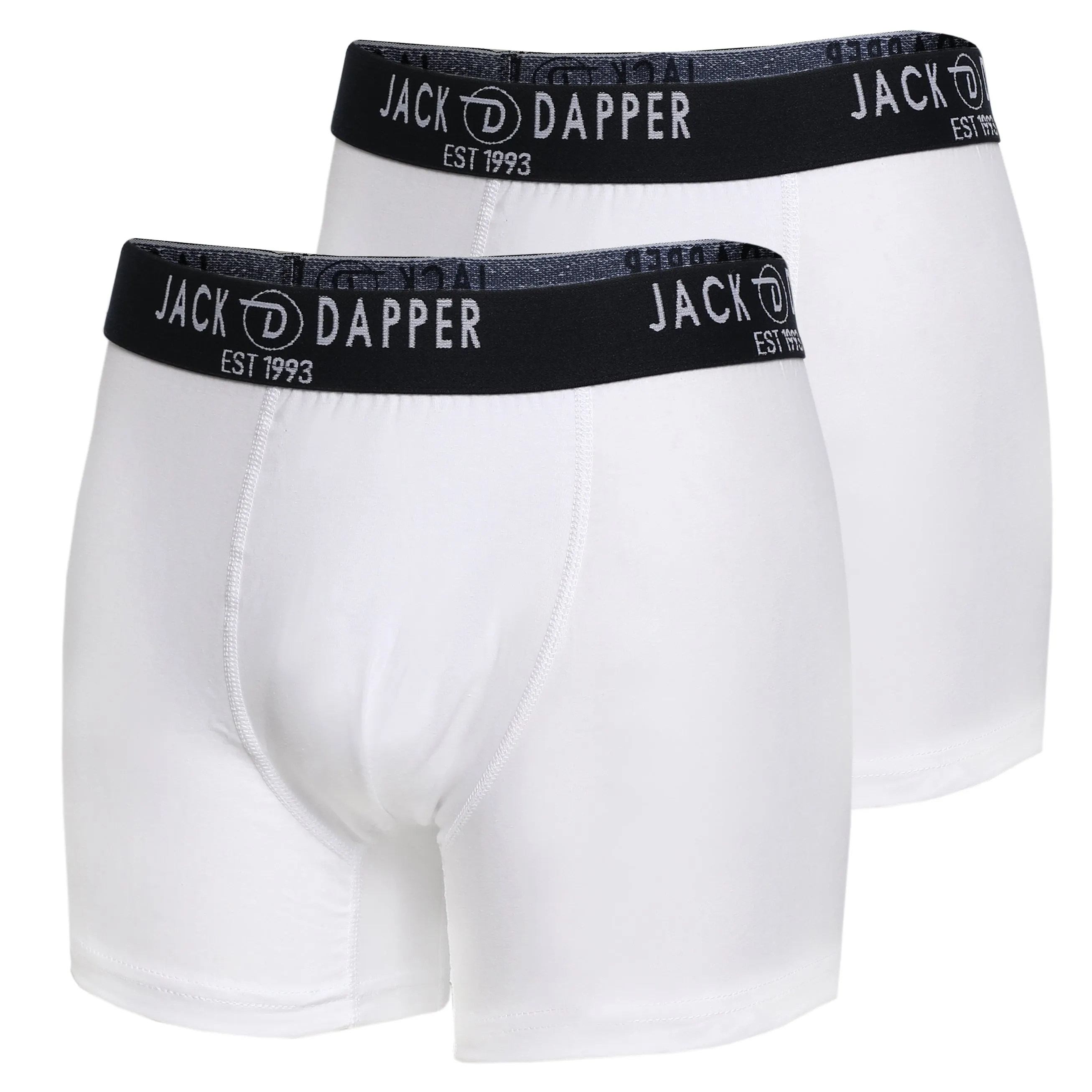 Jack Dapper White 2-Piece Cotton Underwear