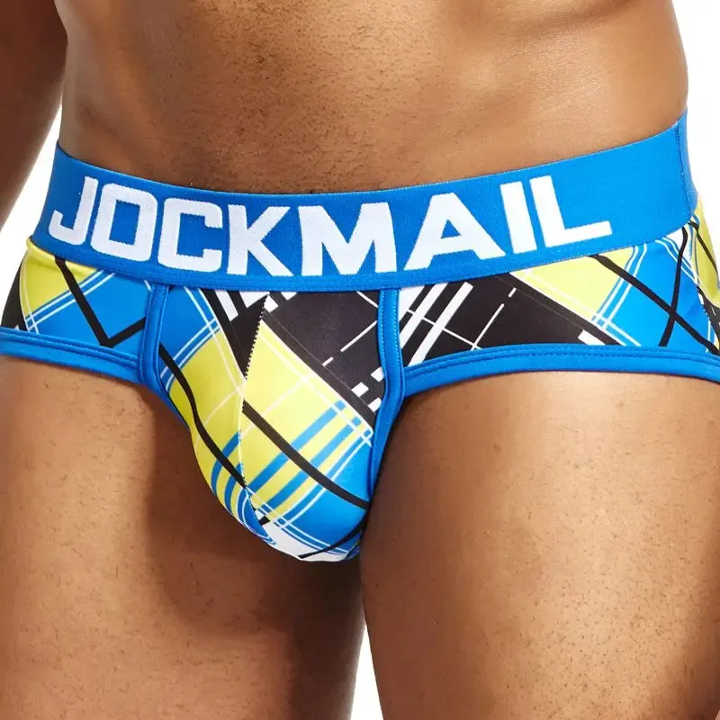 Jockmail Blue Tartan Briefs