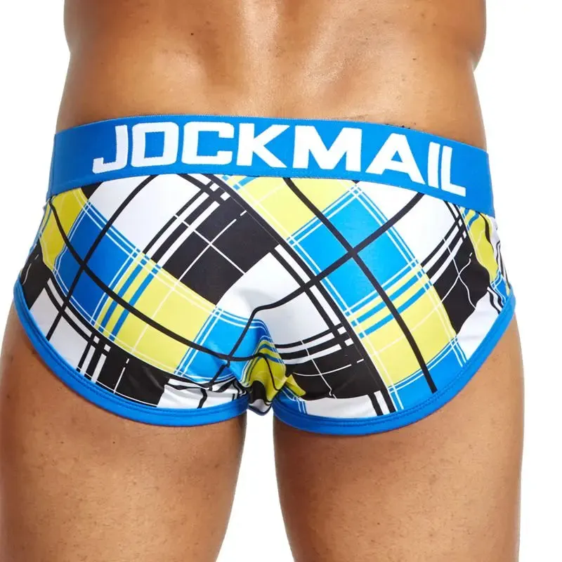 Jockmail Blue Tartan Briefs