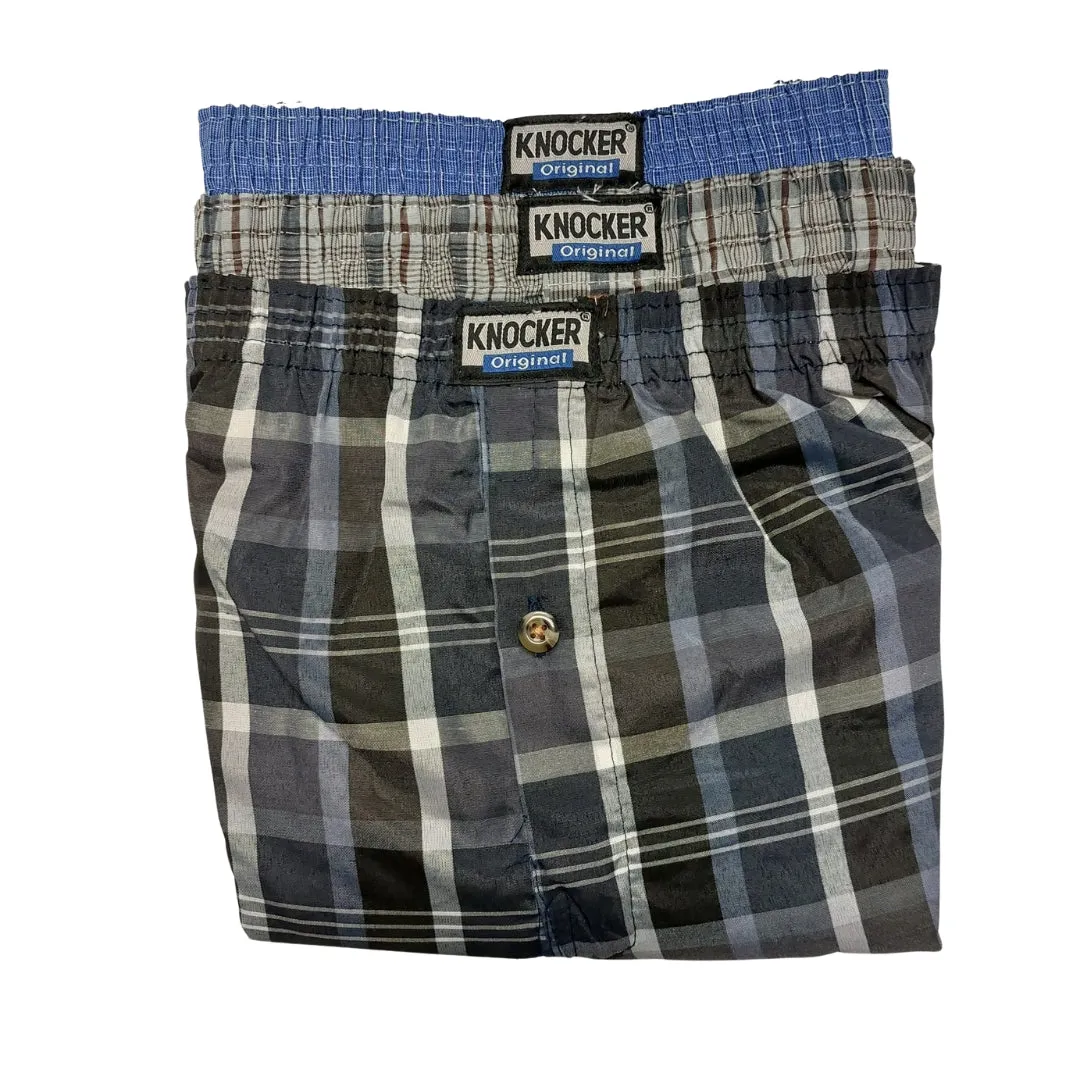 Knocker Men's Boxer Size 30-32 Multi Color Single Button Boxer