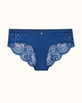 Lace Back Cheeky | cobalt