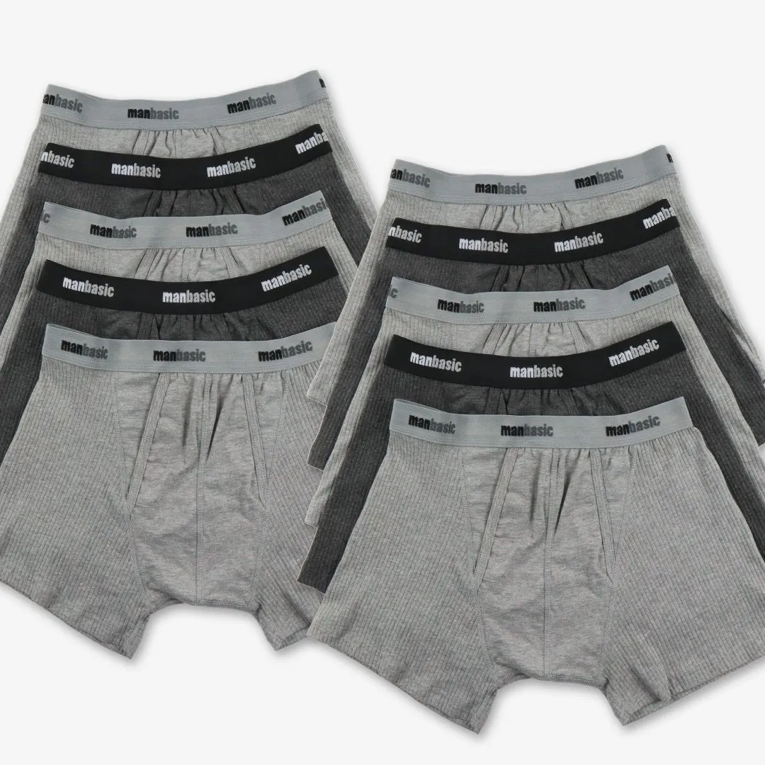 Lot de Boxers ManBasic en Coton Doux