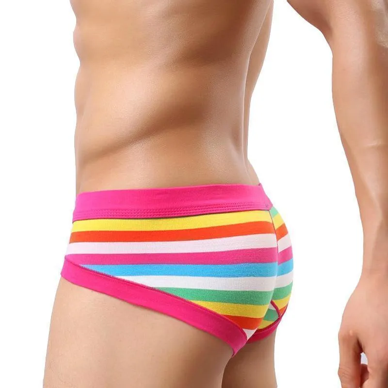 Mens Underwear Mens Striped Briefs