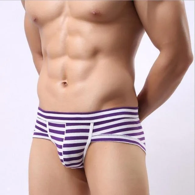 Mens Underwear Mens Striped Briefs