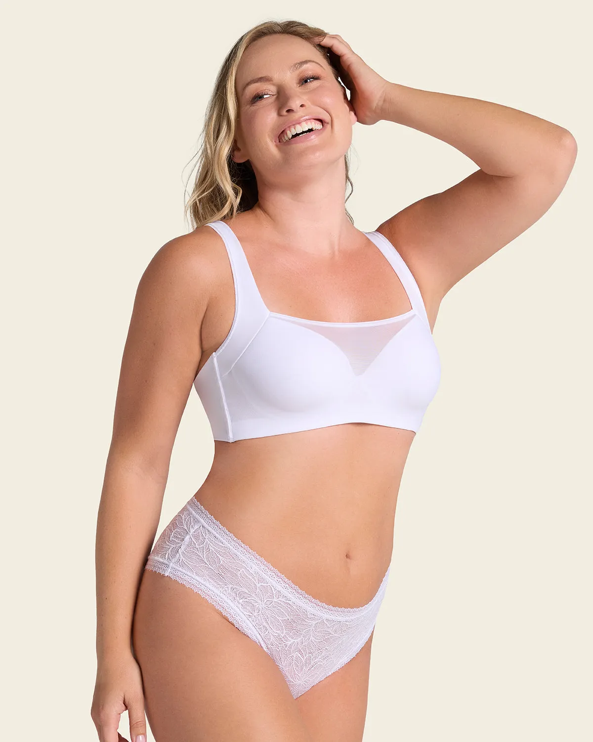 Mesh Front Contouring Bra