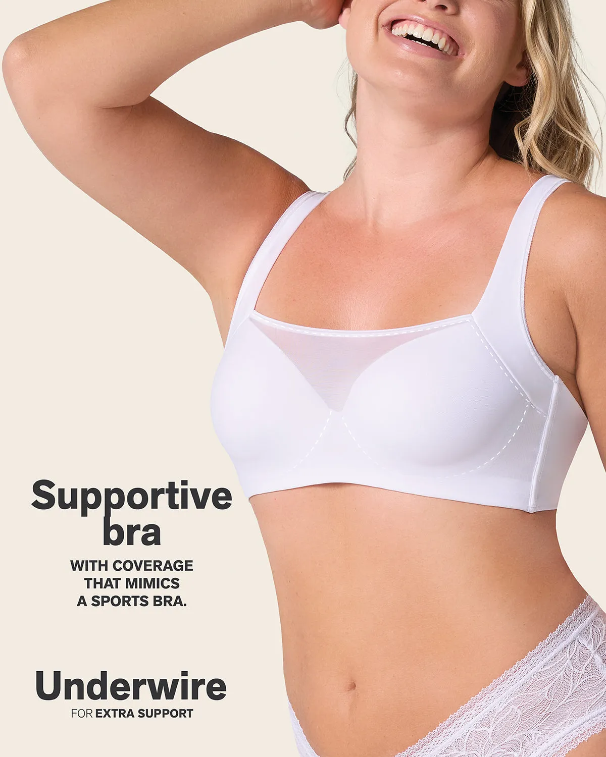 Mesh Front Contouring Bra