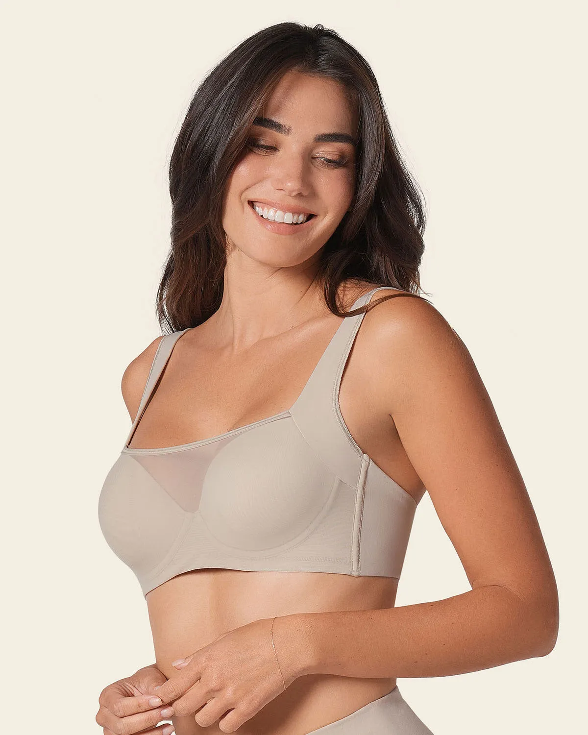 Mesh Front Contouring Bra