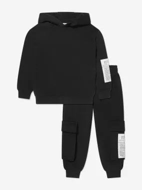 Moschino Boys Logo Tracksuit in Black