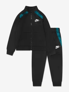 Nike Boys NSW Tape Tracksuit in Black