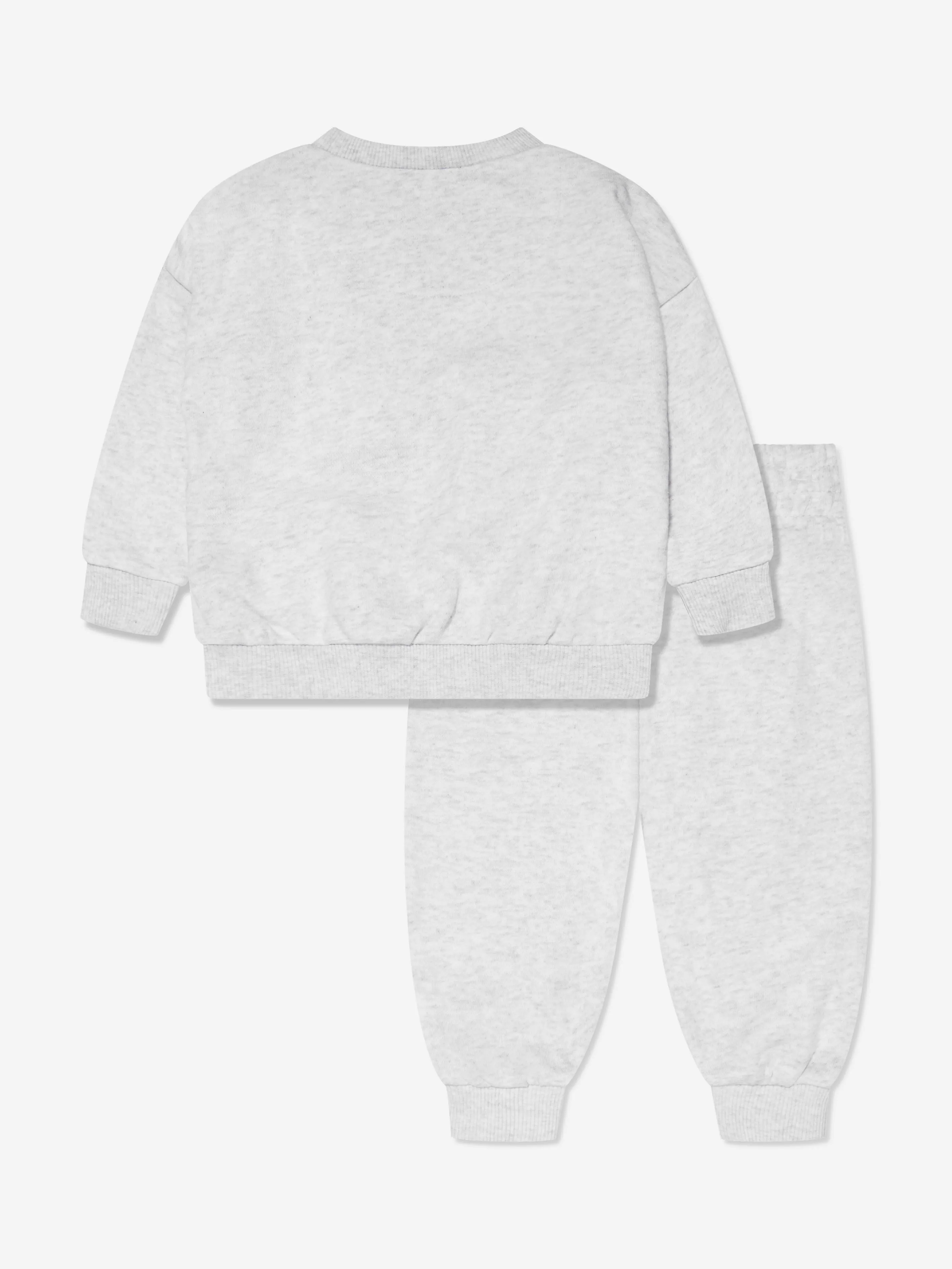 Nike Girls NSW Primary Play Crew Tracksuit in Grey