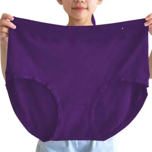 Plus Size Women Panties Fattening Extra Large Milk Silk Triangle Underpants Head Female Mother Middle Aged Underwear 150kg