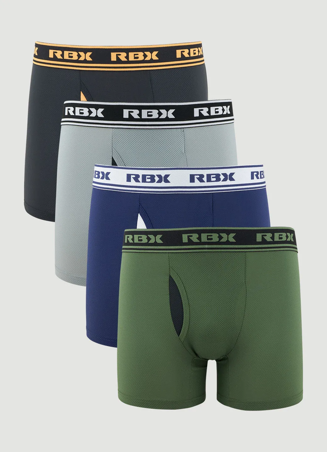 Prime Premium Mesh Boxer Briefs with Fly 4-Pack