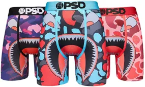 PSD Men's 3-Pack Camo Warfaces Boxer Brief