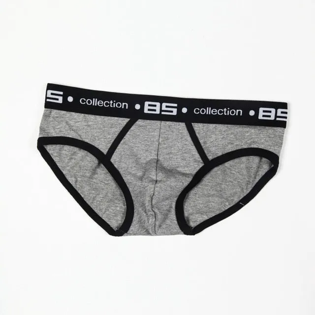 Sexy Solid Color Men's Breathable Cotton Underpants