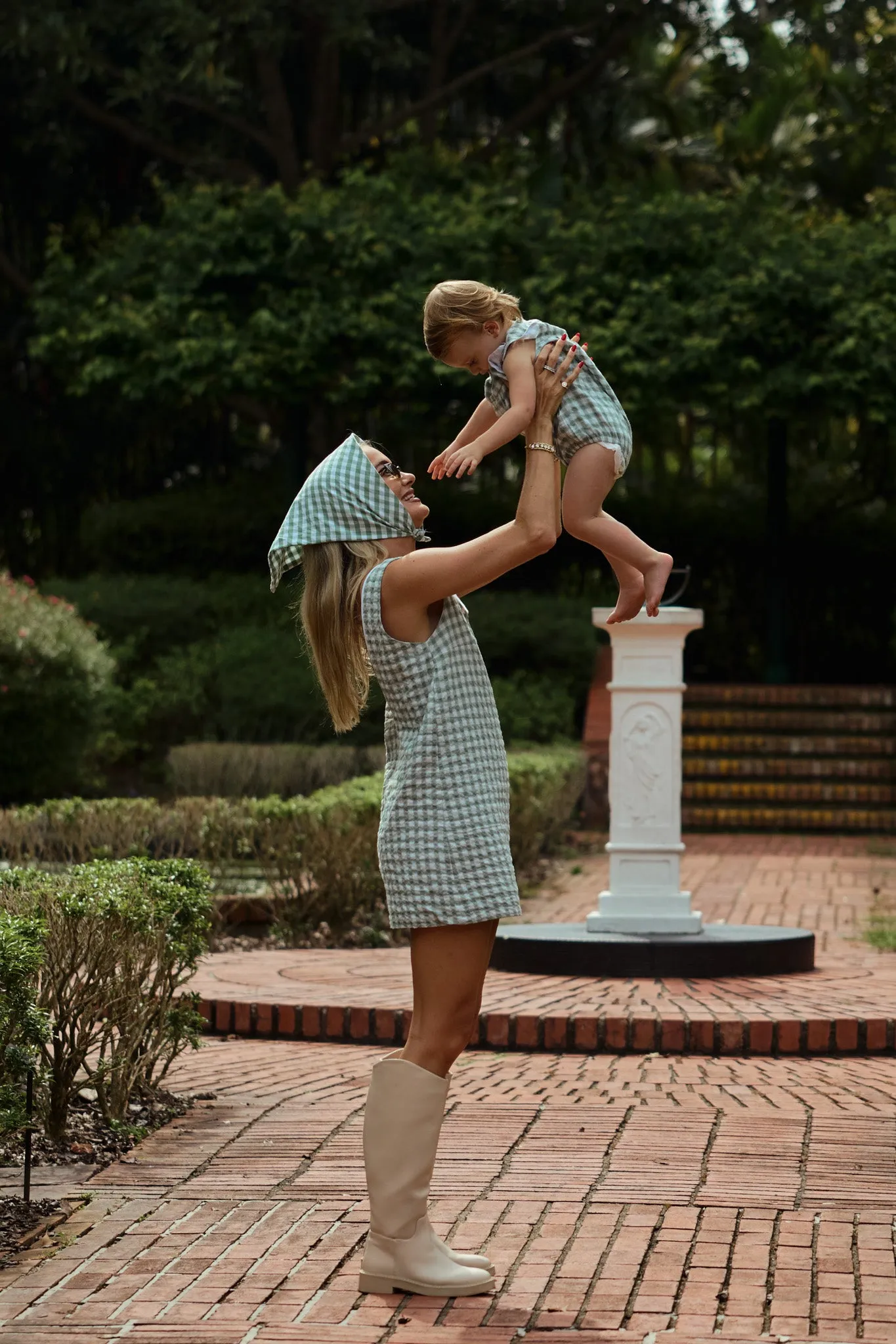 Twiggy Shift Dress in Gingham