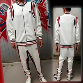 ^UCXX^ (WHITE-MULTI) ZIP UP TRACKSUITS (ACTIVEWEAR)