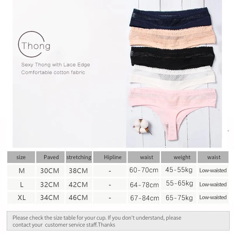 Underwear Sexy cotton Panties for Women String Thongs