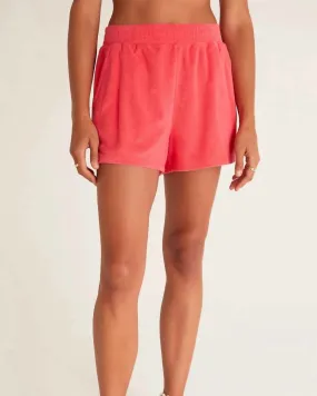 Vacay Loop Terry Short In Strawberry | Strawberry