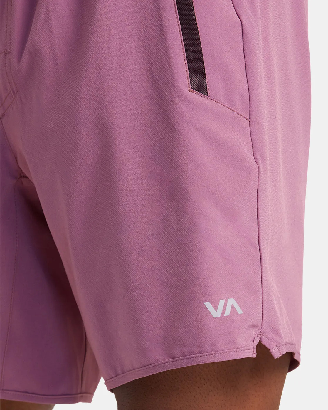 Yogger Stretch 17" Athletic Shorts - Rose Shadow