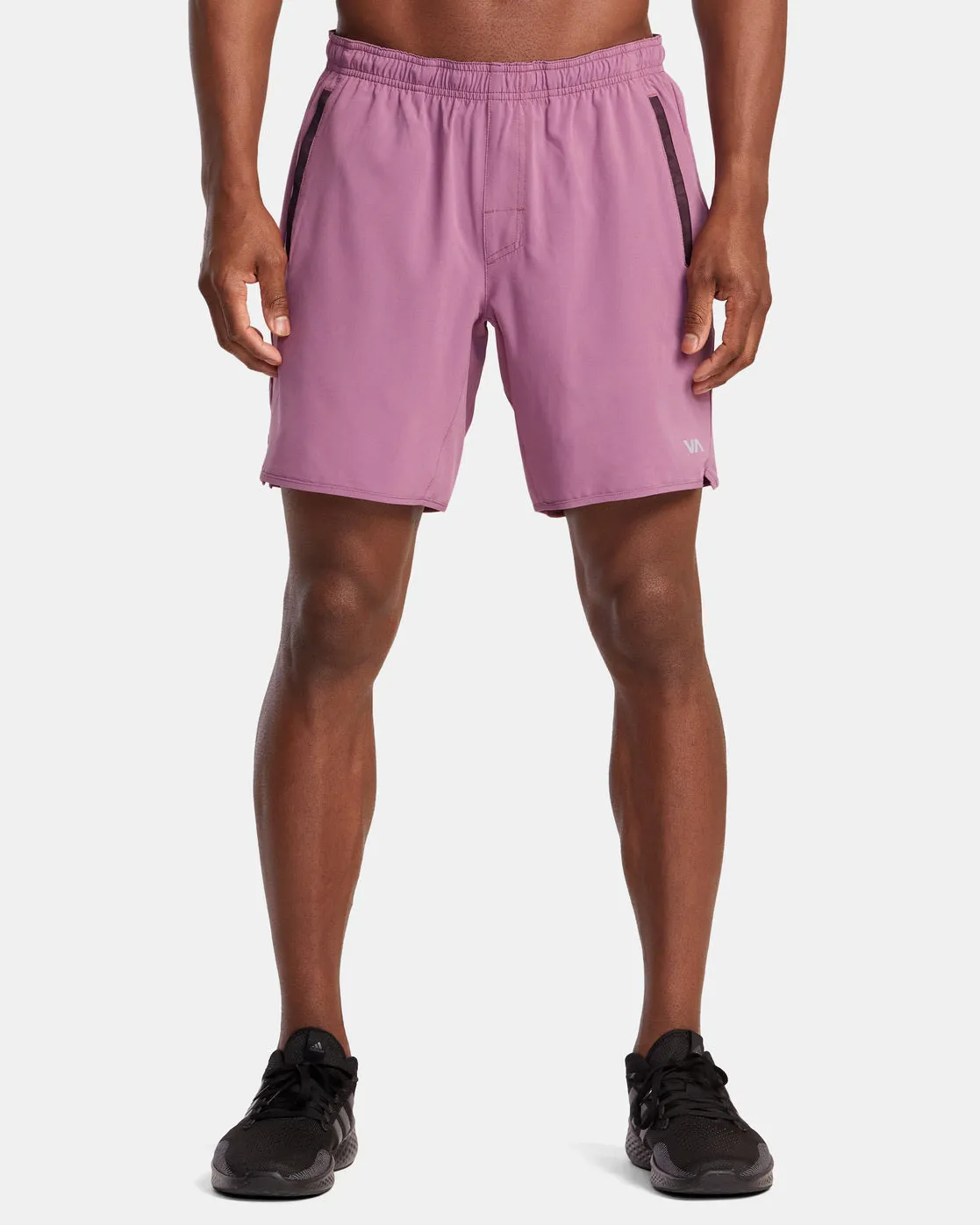 Yogger Stretch 17" Athletic Shorts - Rose Shadow